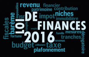 Loi de finances 2016